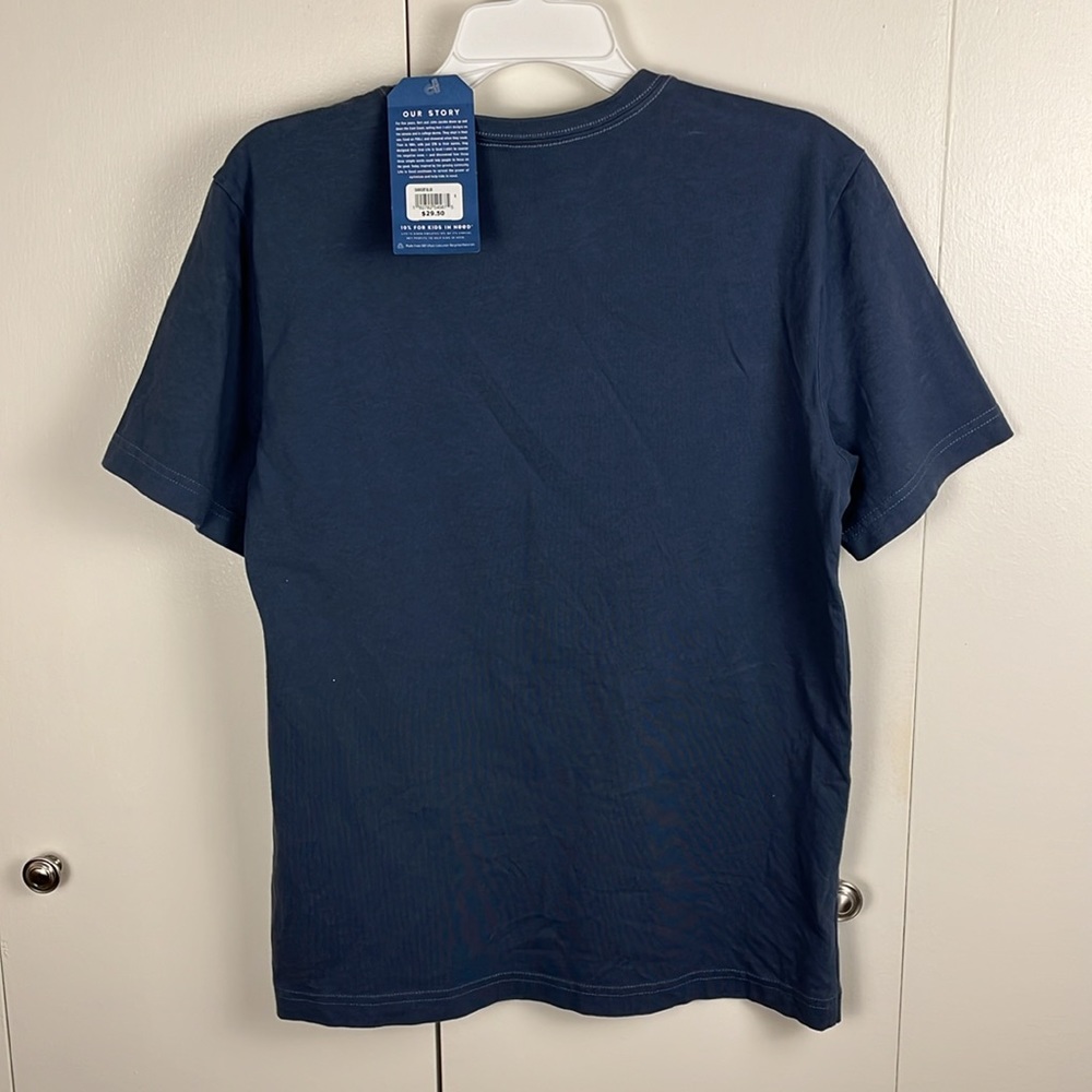 Life Is Good Men's T Shirt Blue "Shell Yeah" Turtle Screen Print SMALL - Picture 5 of 7